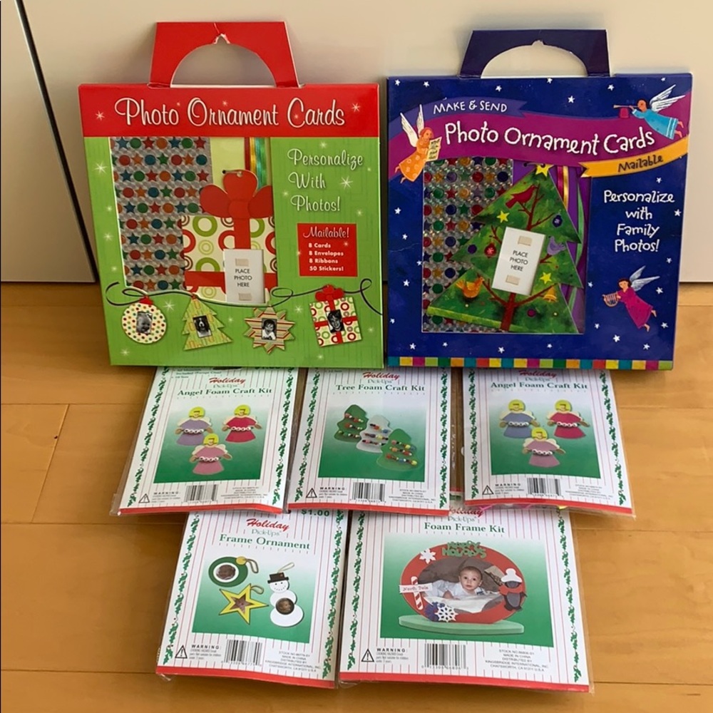 Christmas card sets and extra sets and crafts